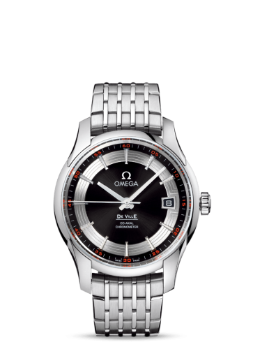 Omega De Ville Hour Vision Co-Axial Stainless Steel / Black / Bracelet